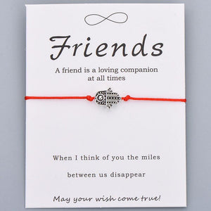 צמיד חברות/חמסה אדום דגם 85000 - Friendship bracelet
